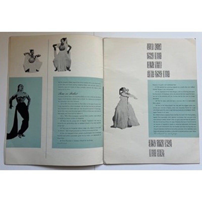 Magnificent 40s – 50s Josephine Baker Program ZouZou, Black Venus, Hollywood