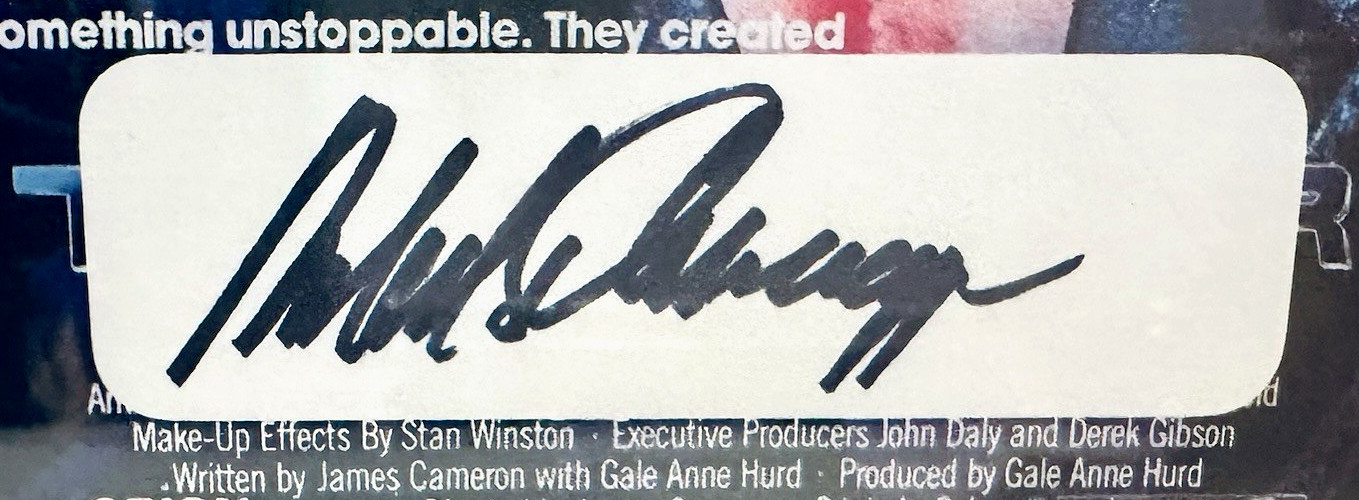 Arnold Schwarzenegger Signed 5×7 The Terminator Print PSA/DNA Slab Autograph