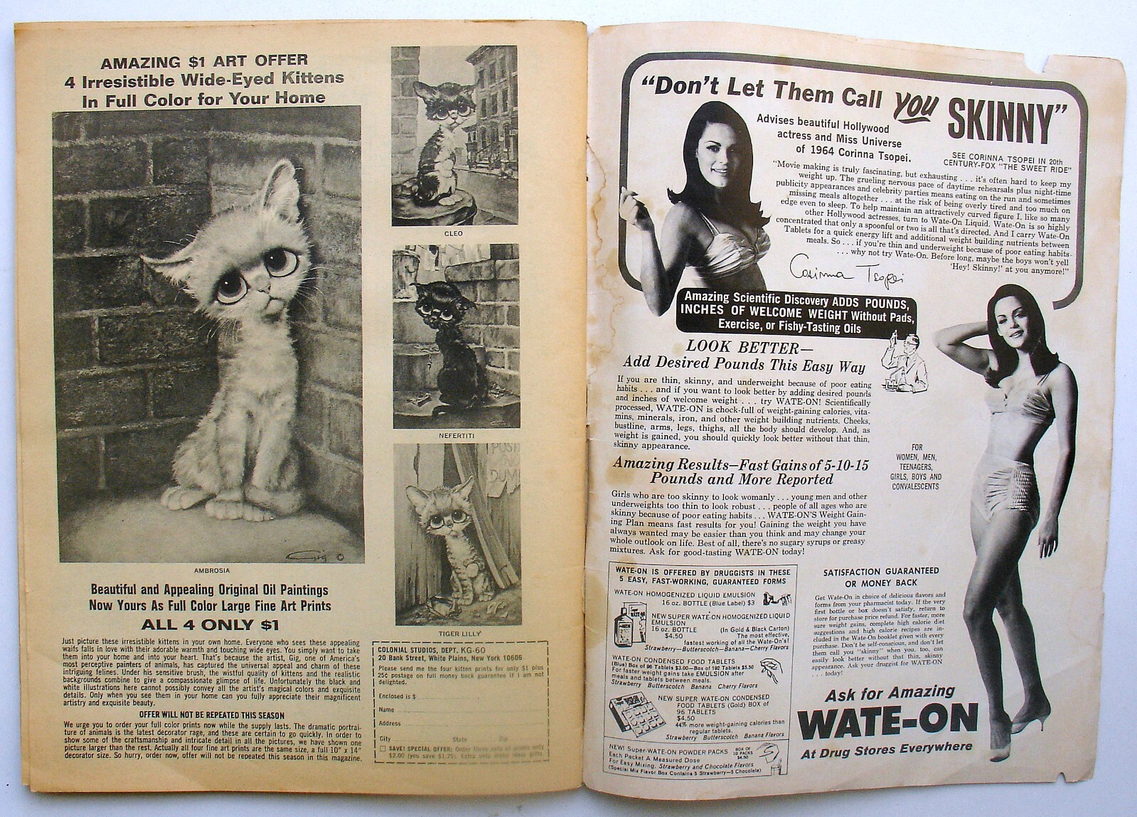 Teen World – August, 1968 – Vintage Pop-Culture Magazine – VG+ Condition