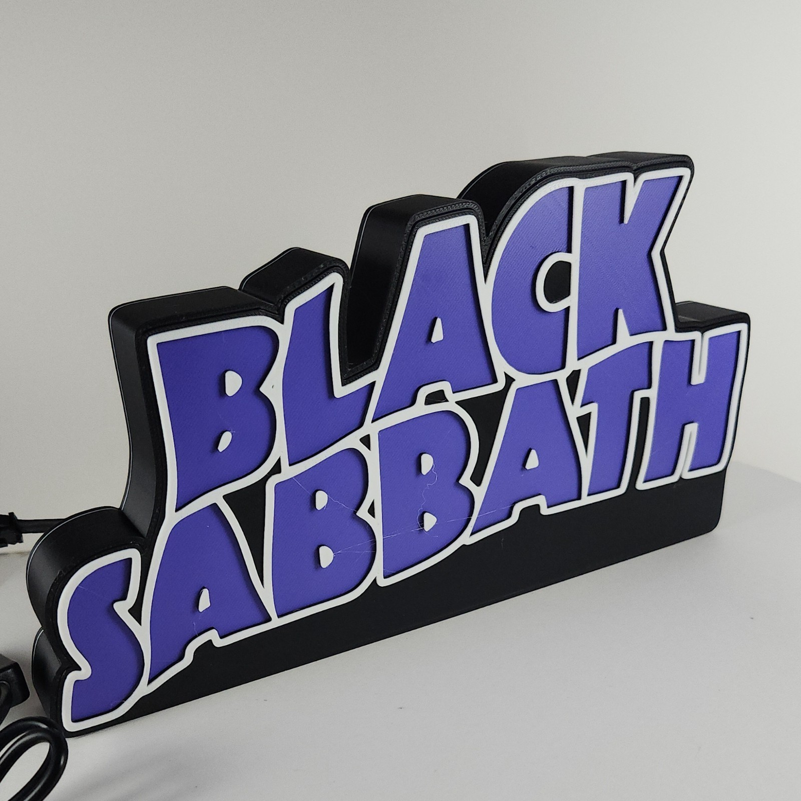 Black Sabbath 3D Lightbox | LED lights and controller | Rock out with Ozzy!