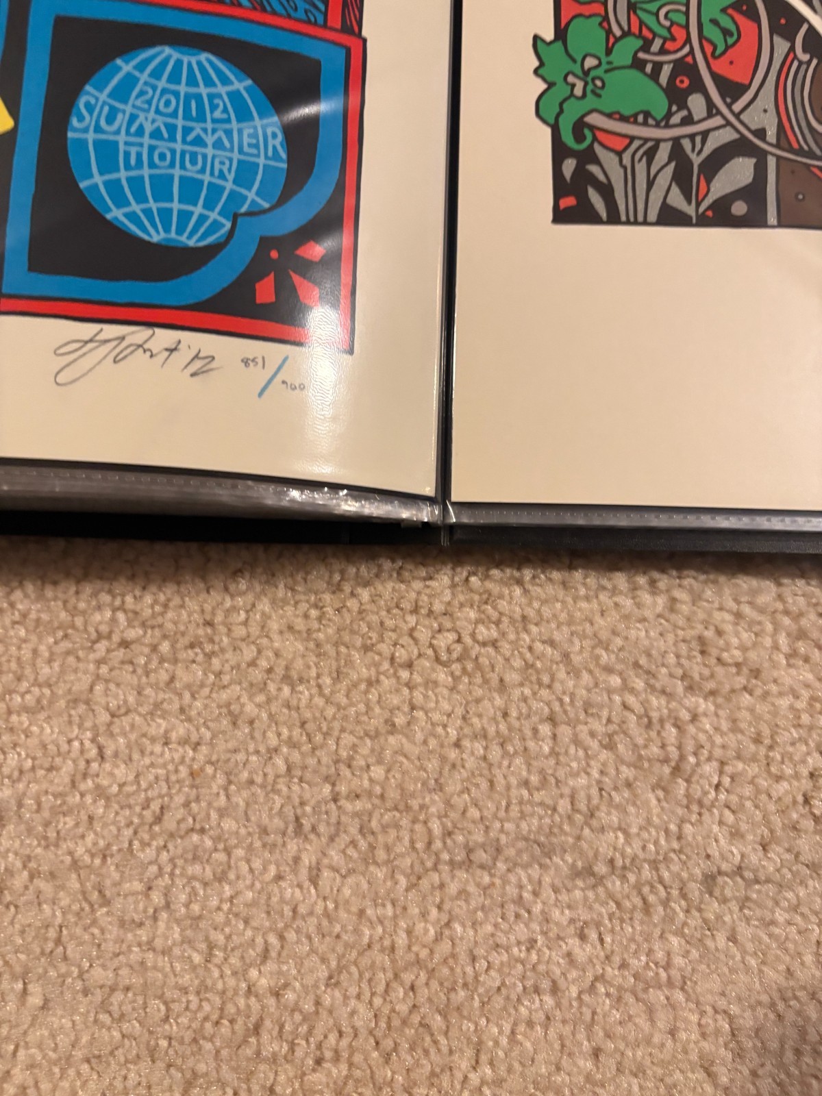 🦉 Phish Dicks 2012 Poster Tyler Stout Blue Commerce City Signed #/900 owl