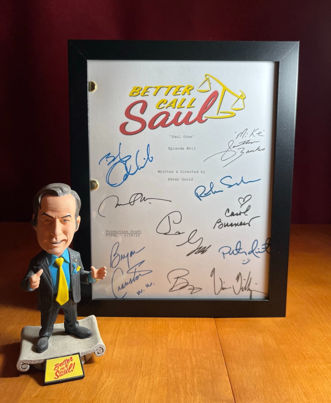 Better Call Saul Series Finale Script – Signed – Saul Gone – Autograph Reprints