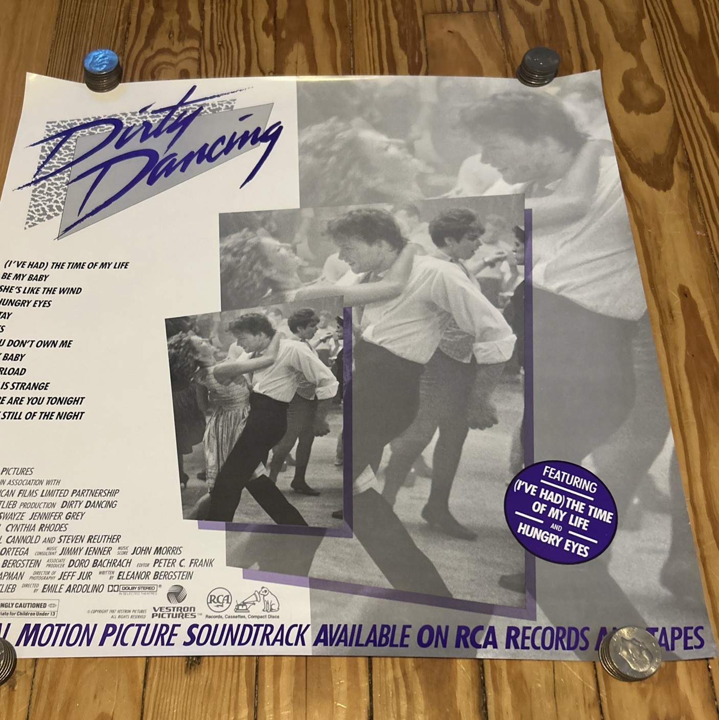 Dirty Dancing Record Store Promo 24 X 24 Rare Original Poster