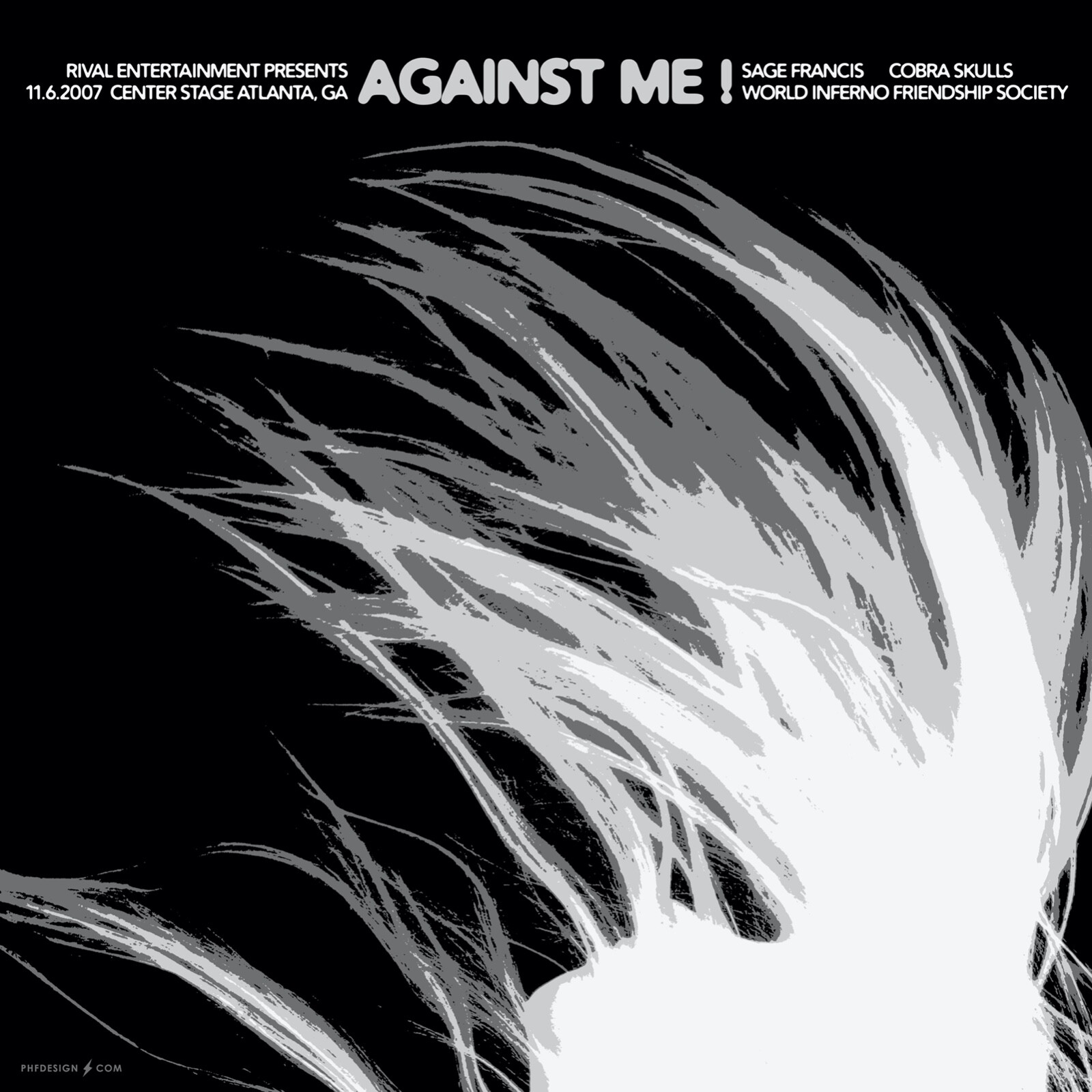 Against Me! November 2007 Limited Edition Gig Poster
