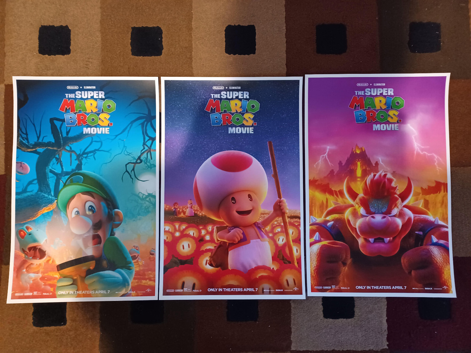 Super Mario Bros 11″ x 17″ Collector’s Movie Posters ( Set of 3 )