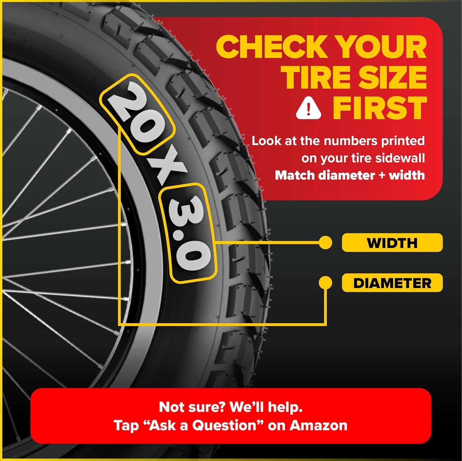 20X4.0, 24X4.0, 26X4.0, 20X3.0, 26X3.0, 16X3.0, Inner Tube Set