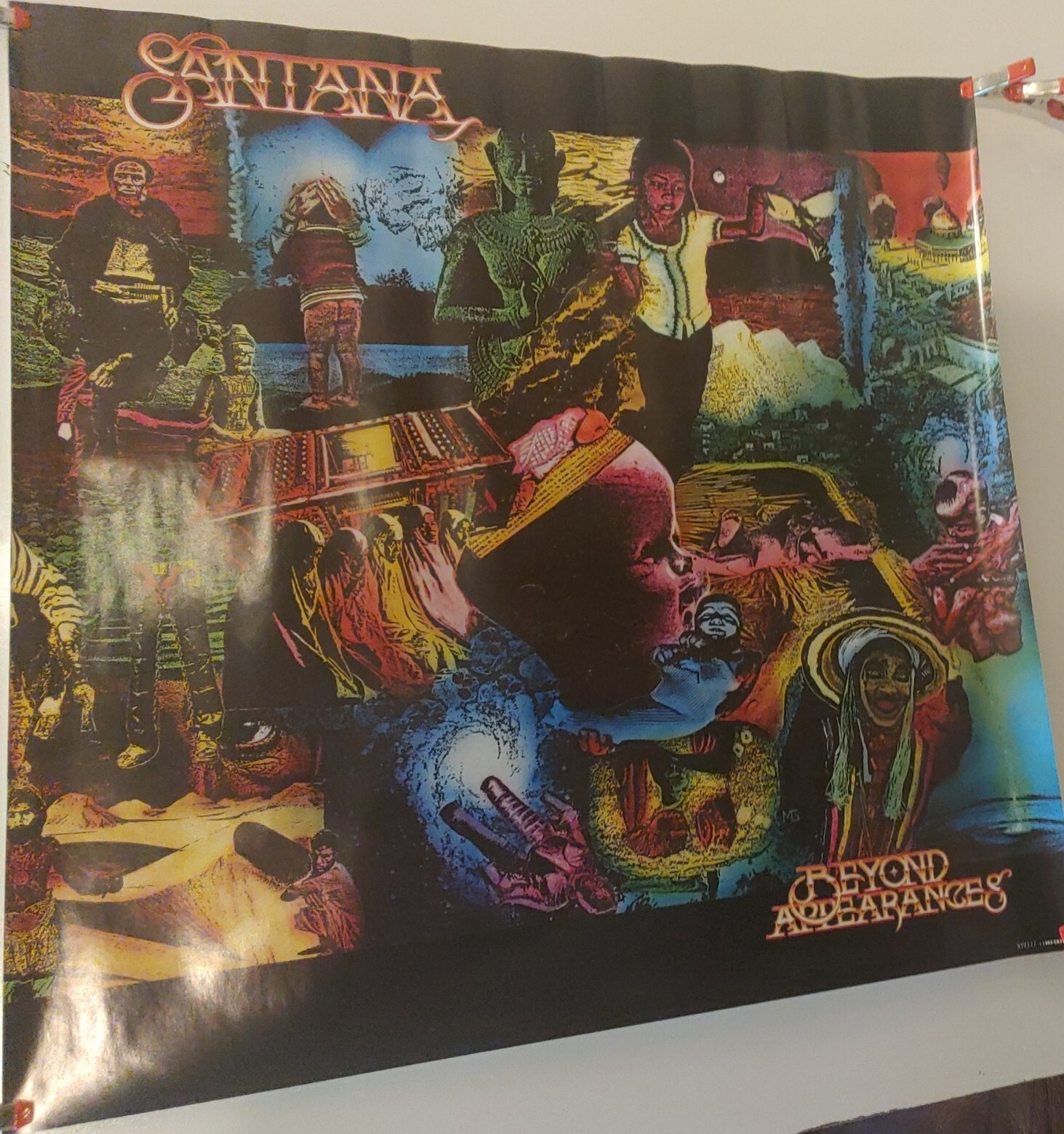 SANTANA Beyond Appearances PROMO Poster 23 x 23 RARE Original Music Vintage