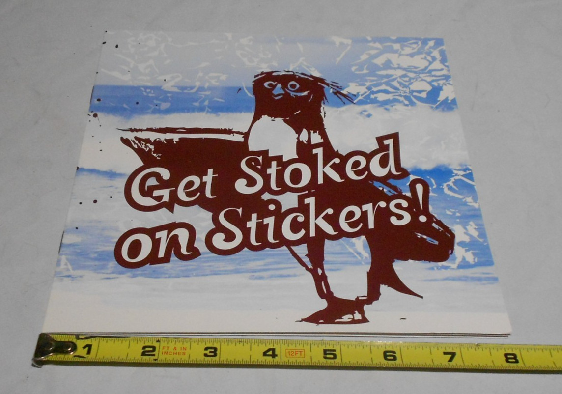 Surf’s Up Get Stoked On Stickers 2007 Movie Premiere Promo NEW