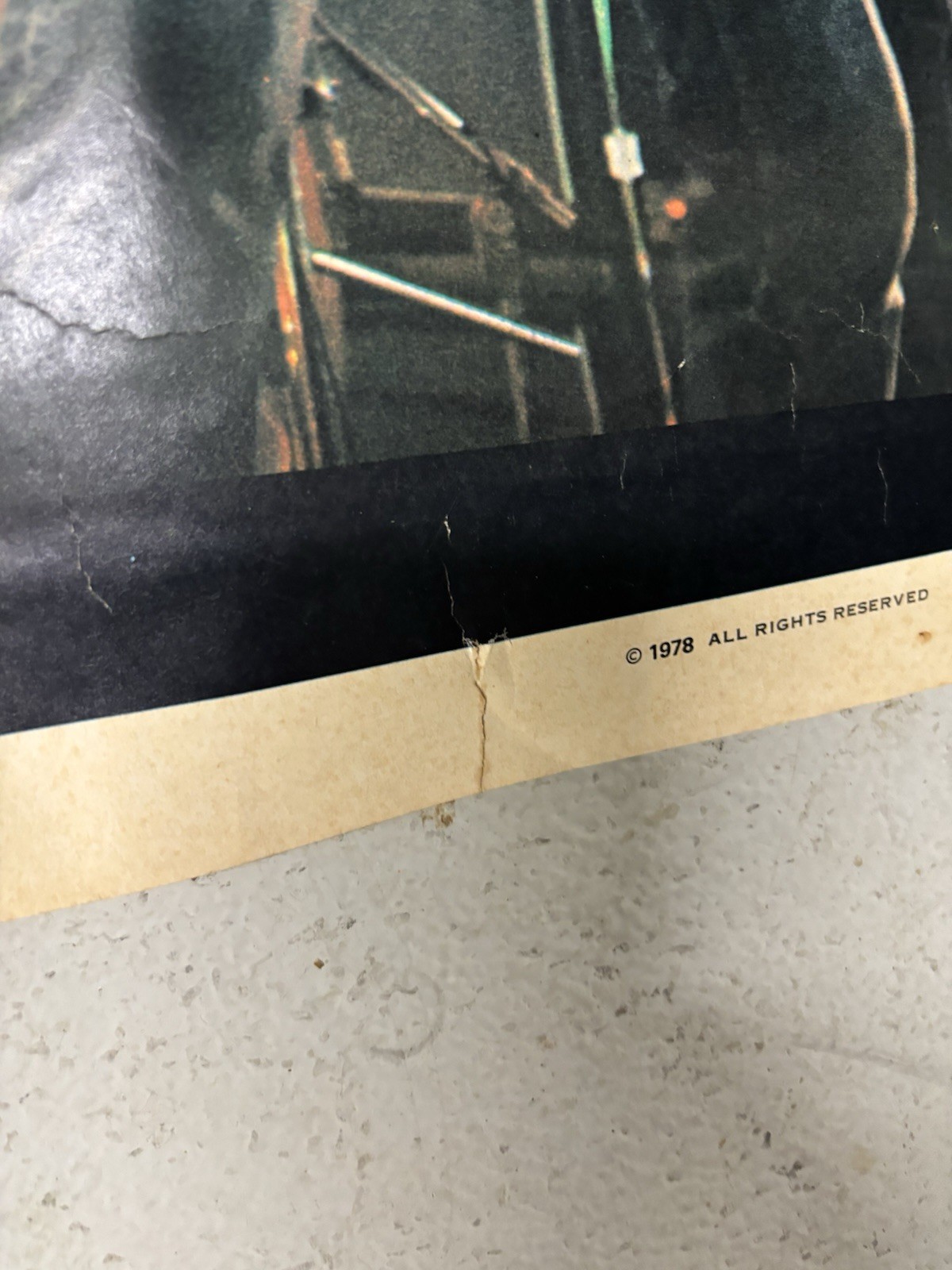 Vintage Giant LED ZEPPELIN Poster Printed 1978 42” W x 58”L Original, Used