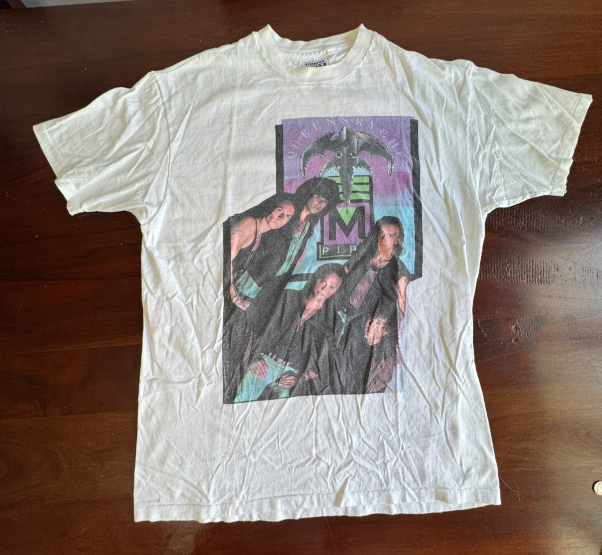 QUEENSRYCHE AND SUICIDAL TENDENCIES CONCERT SHIRT SIZE XL HANES BEEFY TAG
