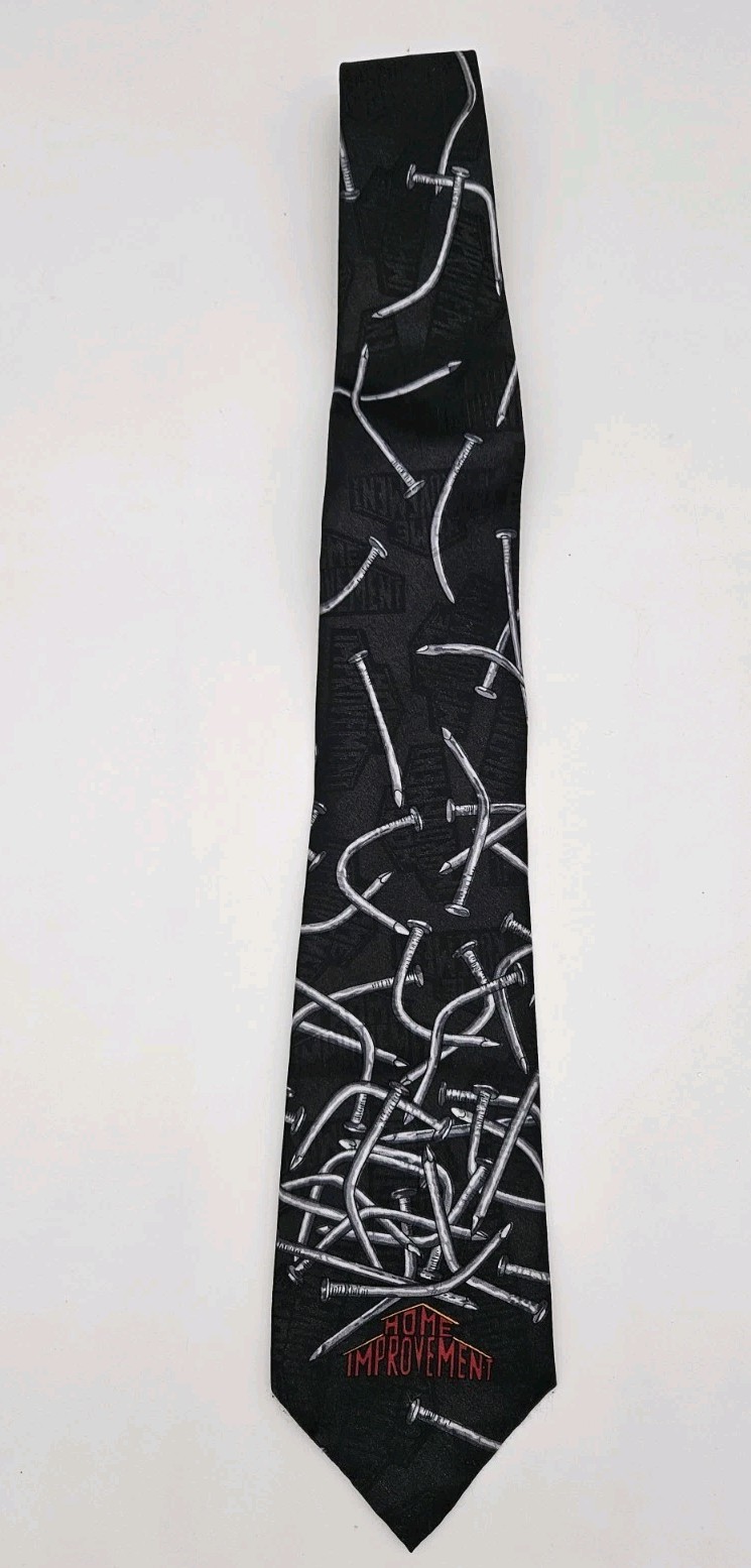 Home Improvement TV Show Neck Tie 1990s Hardware Nails Logo Remington Apparel