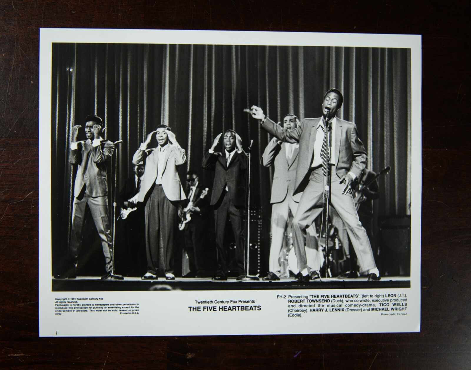 “The Five Heartbeats” (1991) press kit photo – Robert Townsend, Michael Wright