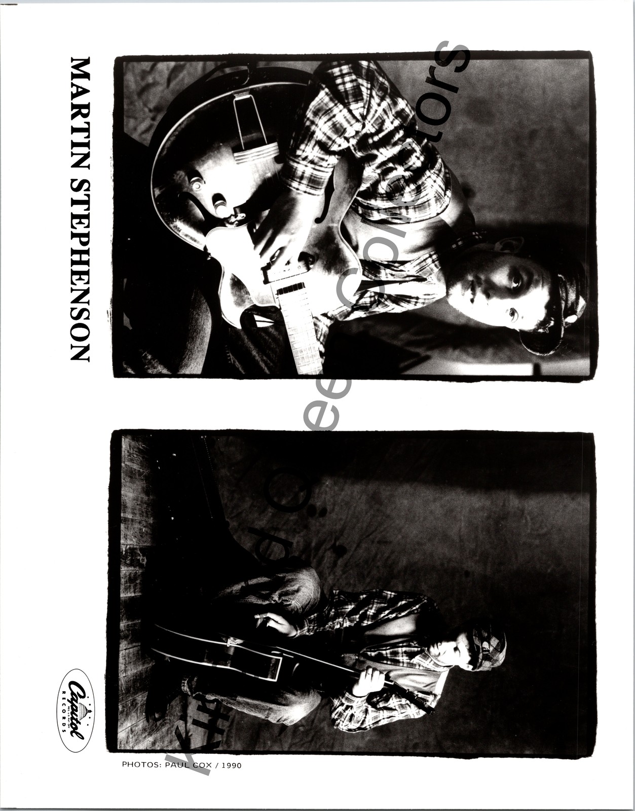 Martin Stephenson 1990 Original Vintage Capitol Records Folk rock Press Photo