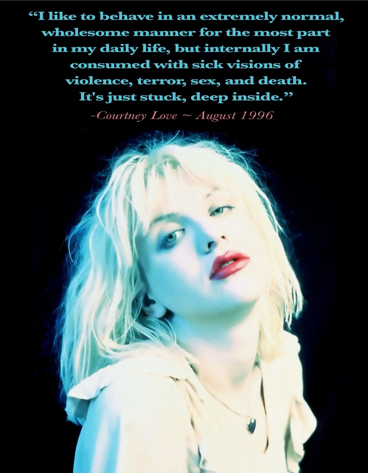 Courtney Love HOLE Quote Poster 11×17 inch