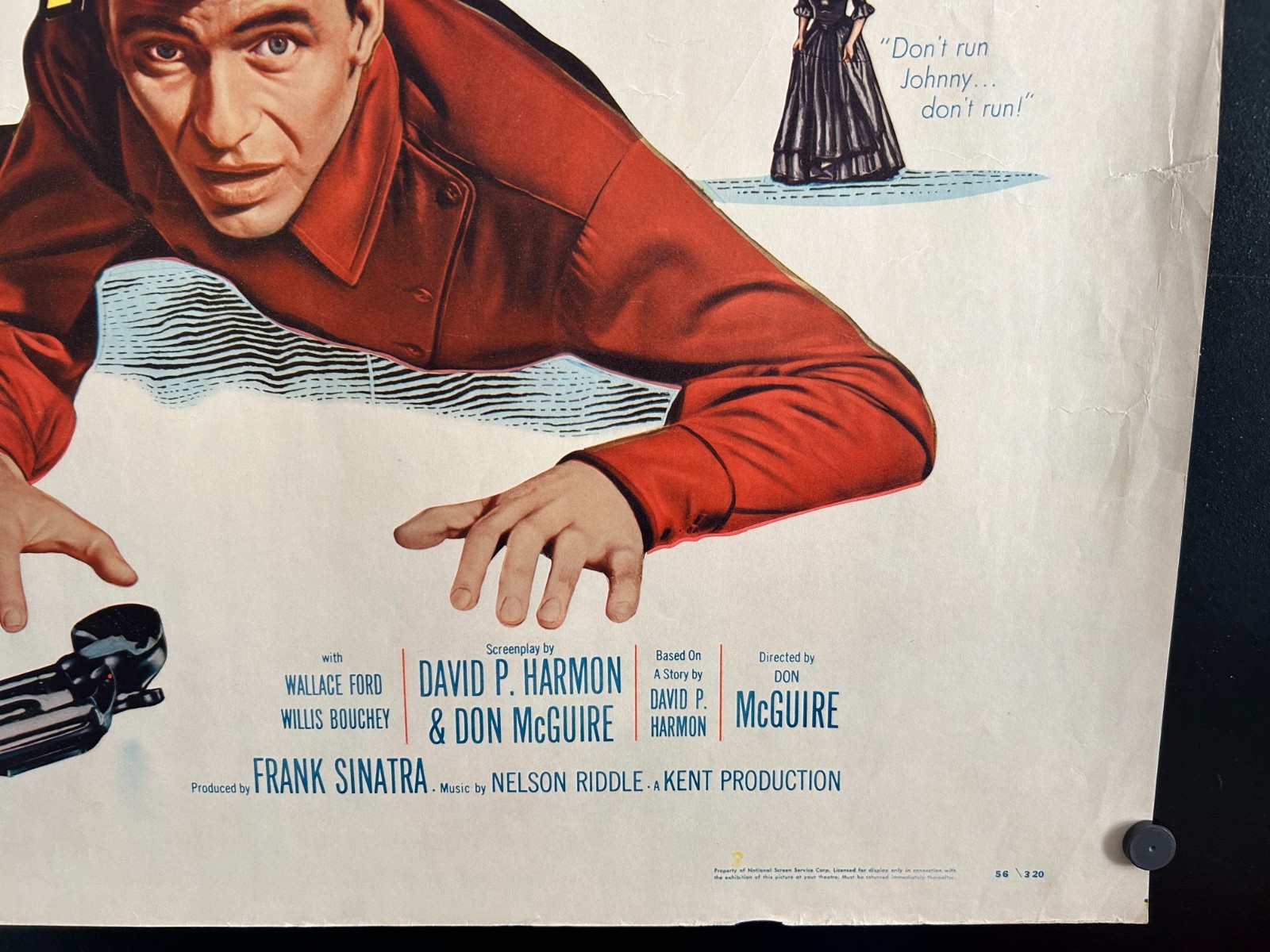 Original 1956 JOHNNY CONCHO Half Sheet Movie Poster 22×28 – FRANK SINATRA
