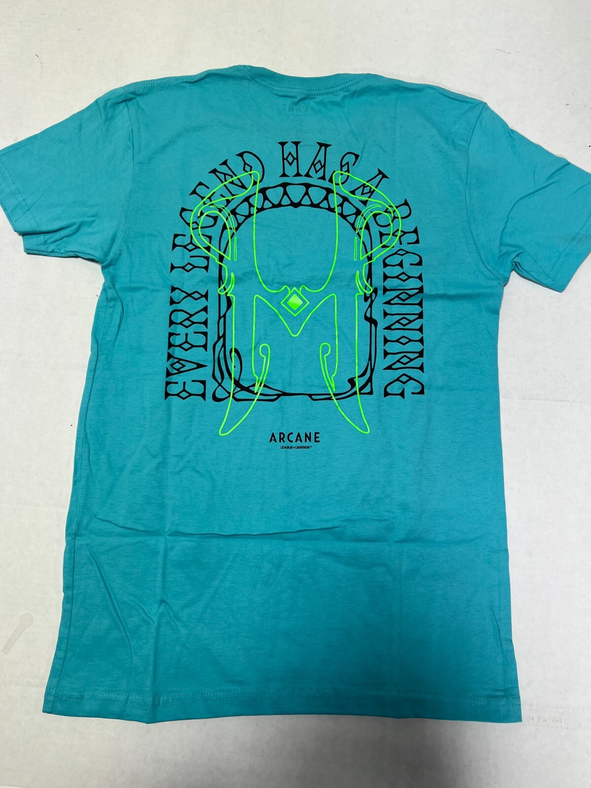 ARCANE League Legends THE VYX UV PRINT TEE T-SHIRT OFFICIAL MERCHAND,