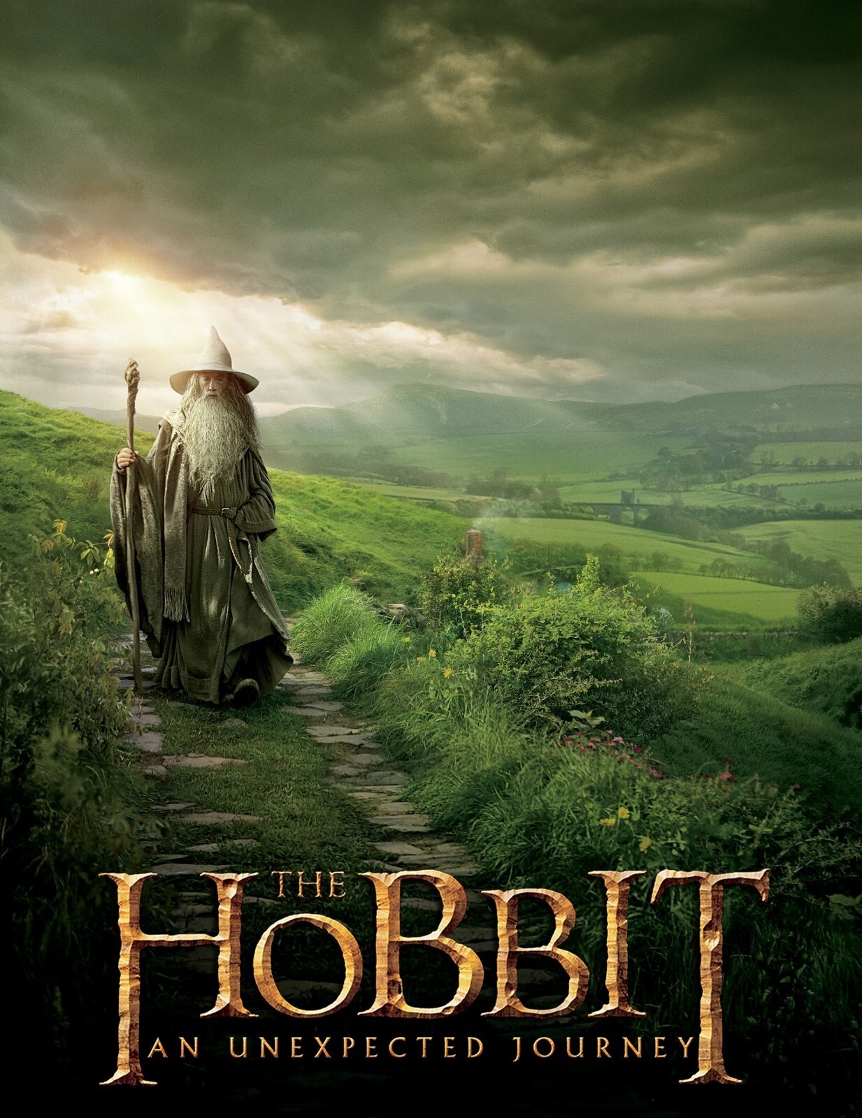 2012 The Hobbit An Unexpected Journey Movie Poster 11X17 Martin Freeman Bilbo 🍿