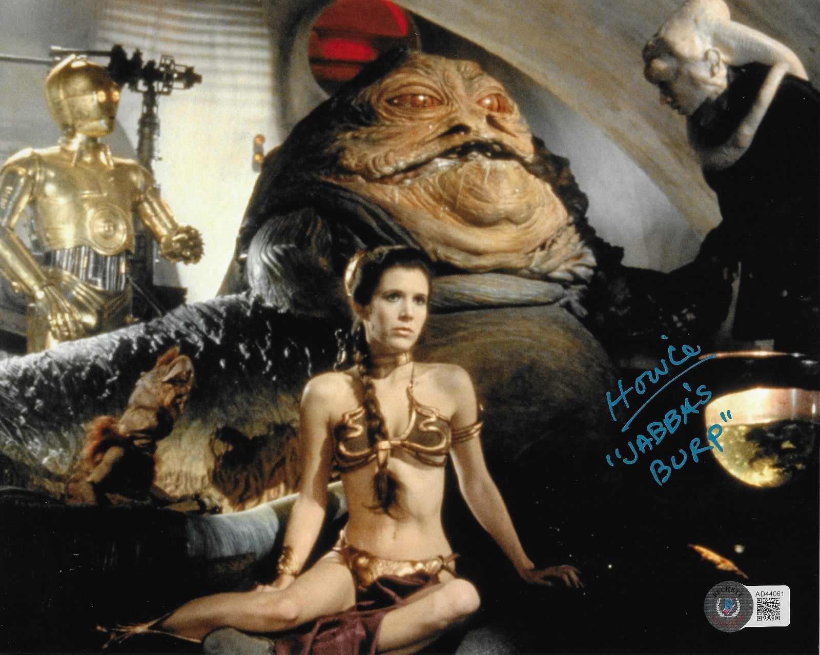 Howie Hammermann BAS Signed 8×10 Photo Autographed Return of Jedi Jabba’s Burp 1