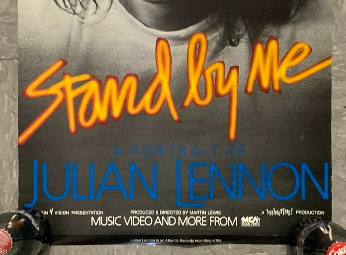 1985 *STAND BY ME-A PORTRAIT OF JULIAN LENNON*14×23″ PROMO MUSIC POSTER,PB21