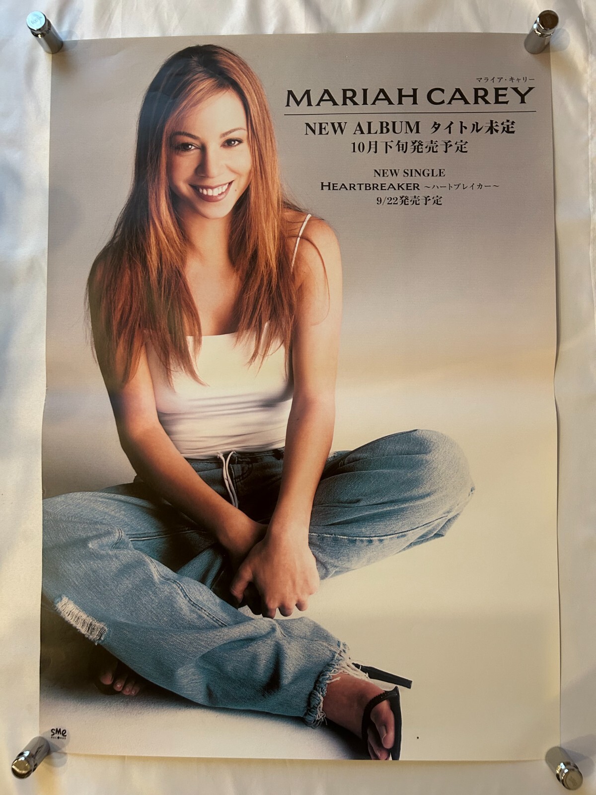 Mariah Carey / RAINBOW 1999 Japan Original Promo Poster B2 20x28in(515x728mm)