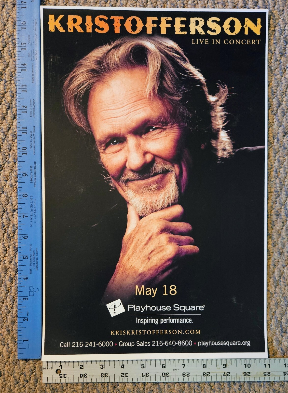 Kris Kristofferson Promotional Gig Poster