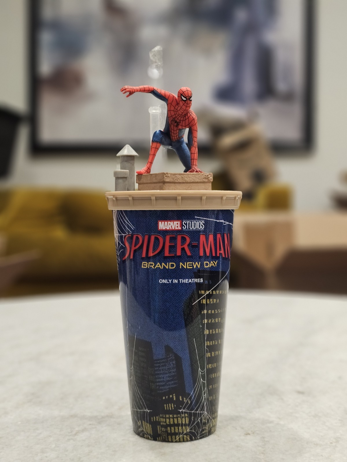 Spider-Man Brand New Day 2026 Collectible Drink Cup 32oz w/ Character Lid Topper