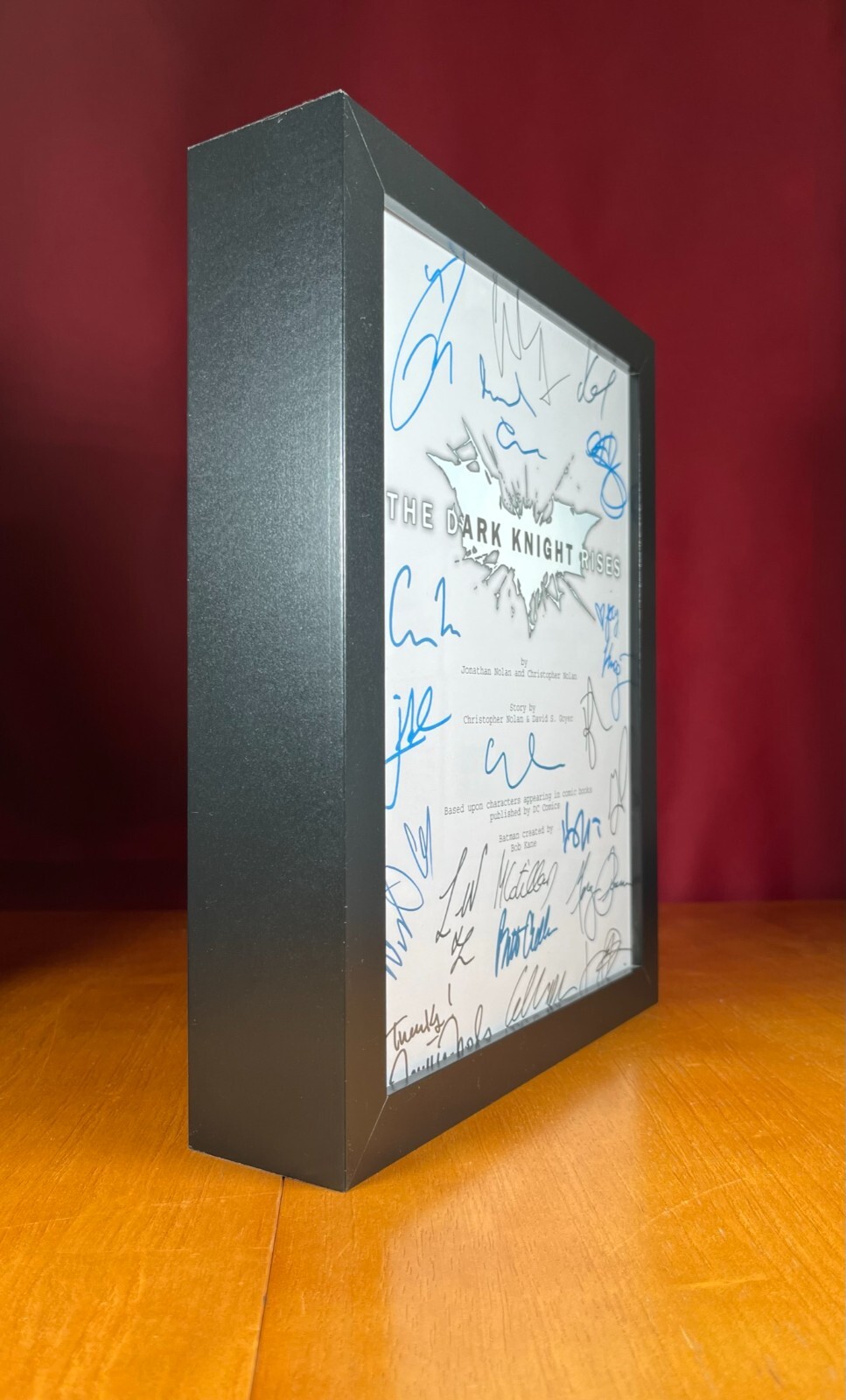 The Dark Knight Rises Script Signed- Autograph Reprints- 164 Pages Long- Batman