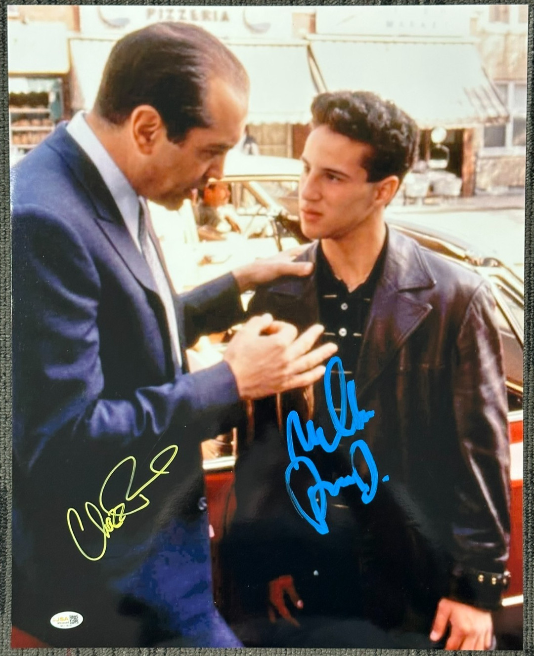 Chazz Palminteri & Lillo Brancato Autographed 16×20 A Bronx Tale Photo JSA