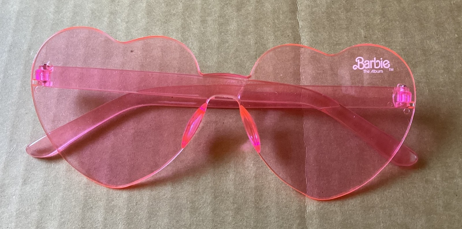 2023 NEW Barbie the Movie Listening Party promo glasses heart