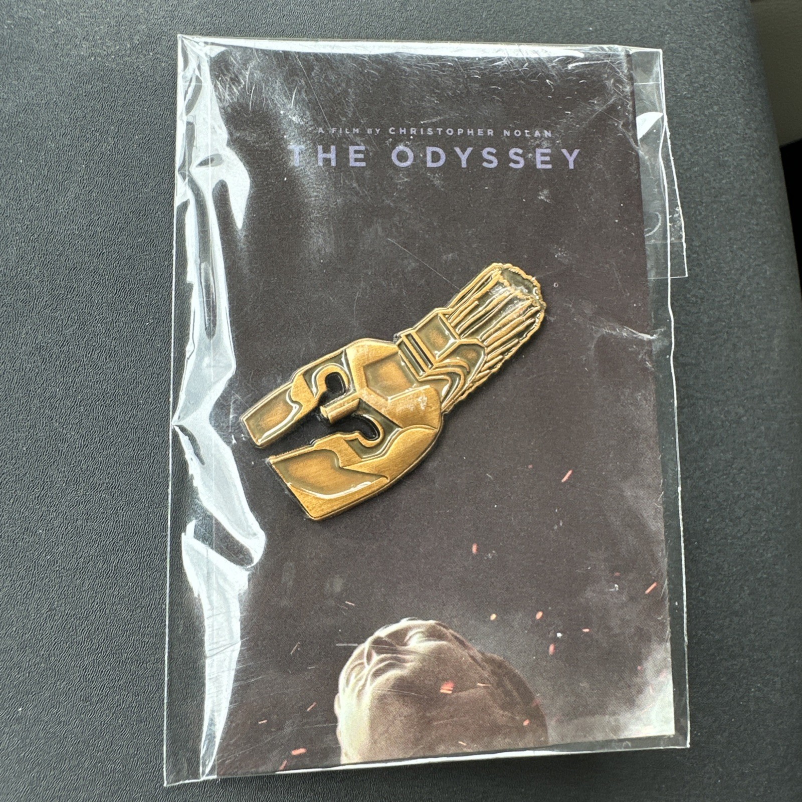 The Odyssey Christopher Nolan Helmet Lapel Pin Universal Studio Exclusive Single