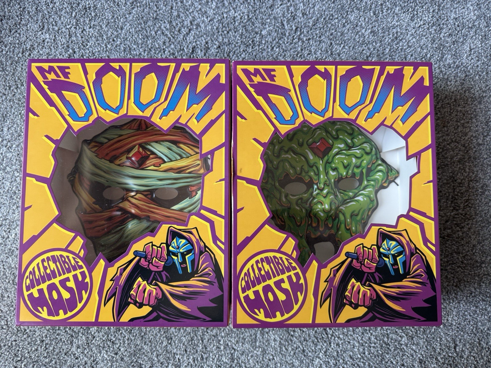 MF DOOM Collectible Masks Set Of 2 “Sludge” And “Mummy” Masks