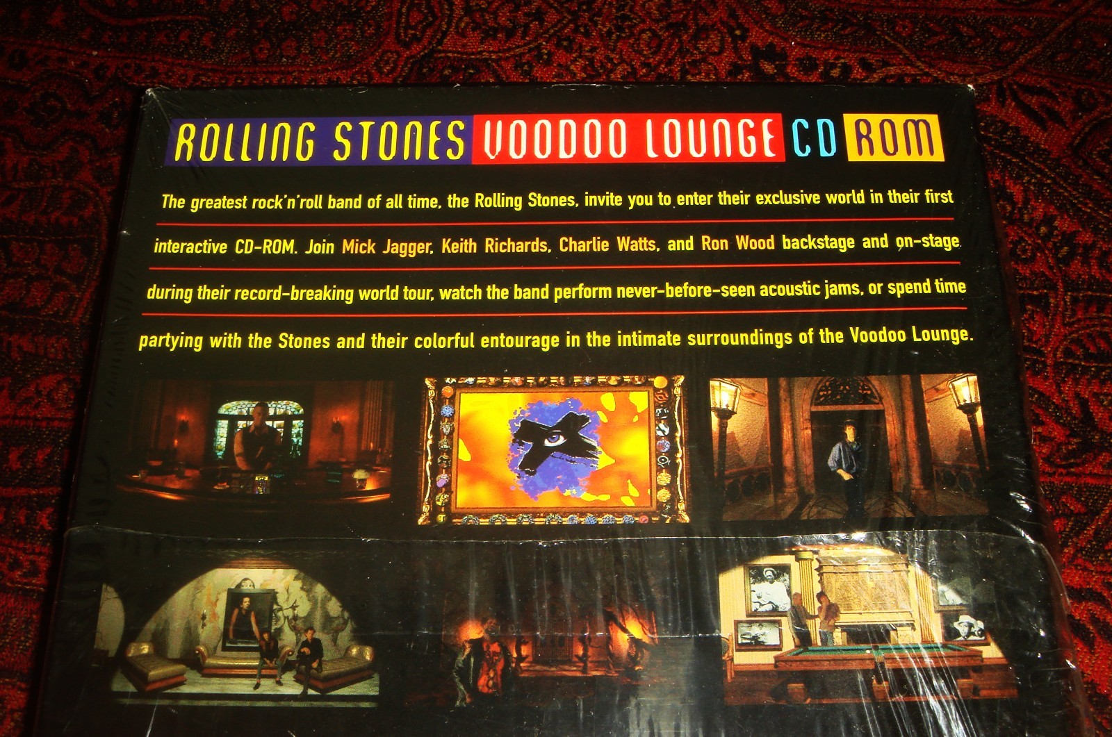ROLLING STONES “Voodoo Lounge” CD ROM 1995 Virgin Interactive Mac/Pc NEW SEALED
