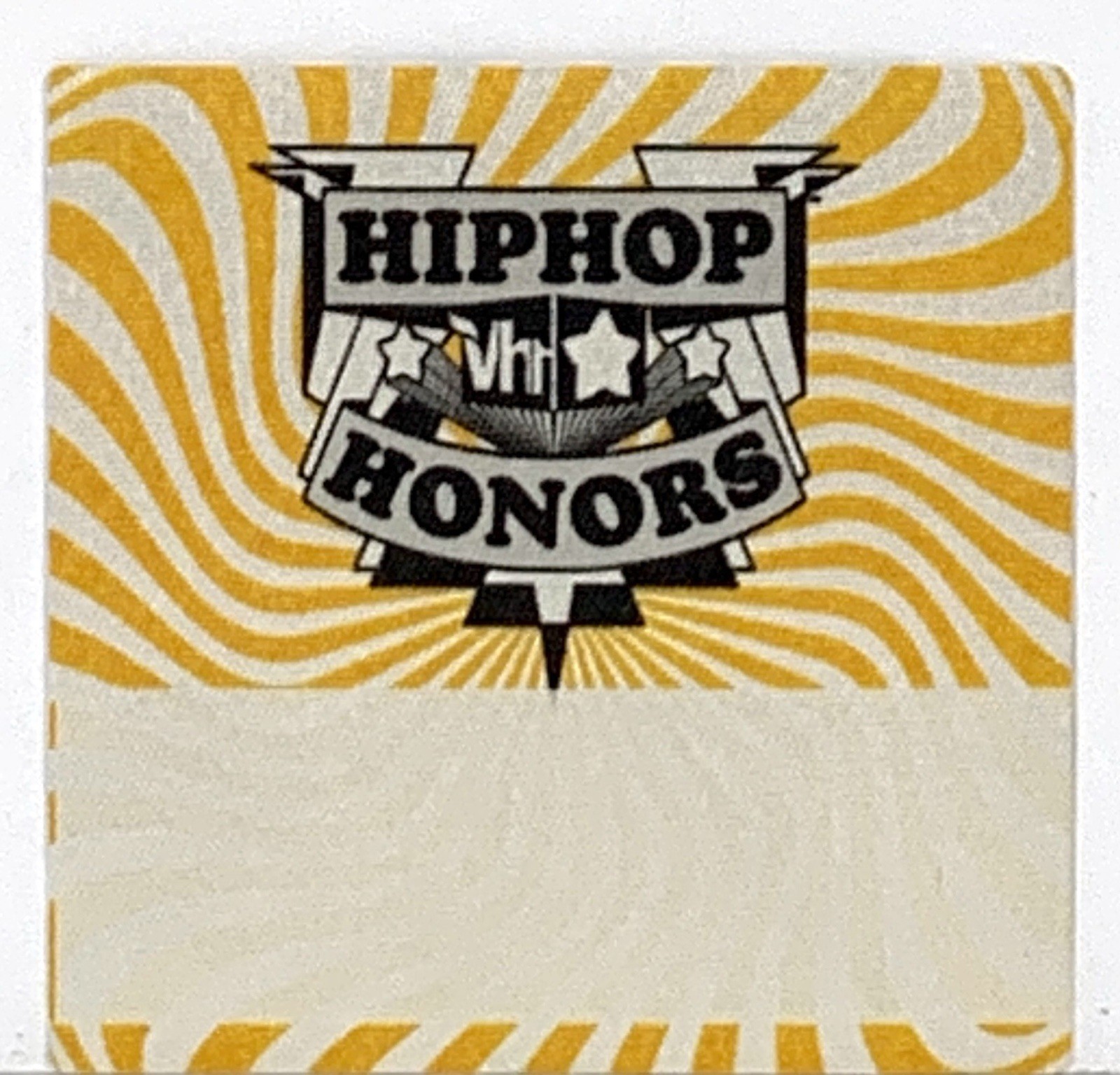 VH1 HIP HOP HONORS BACKSTAGE PASS 1990’s Vintage Otto Rare Unused Cloth 32