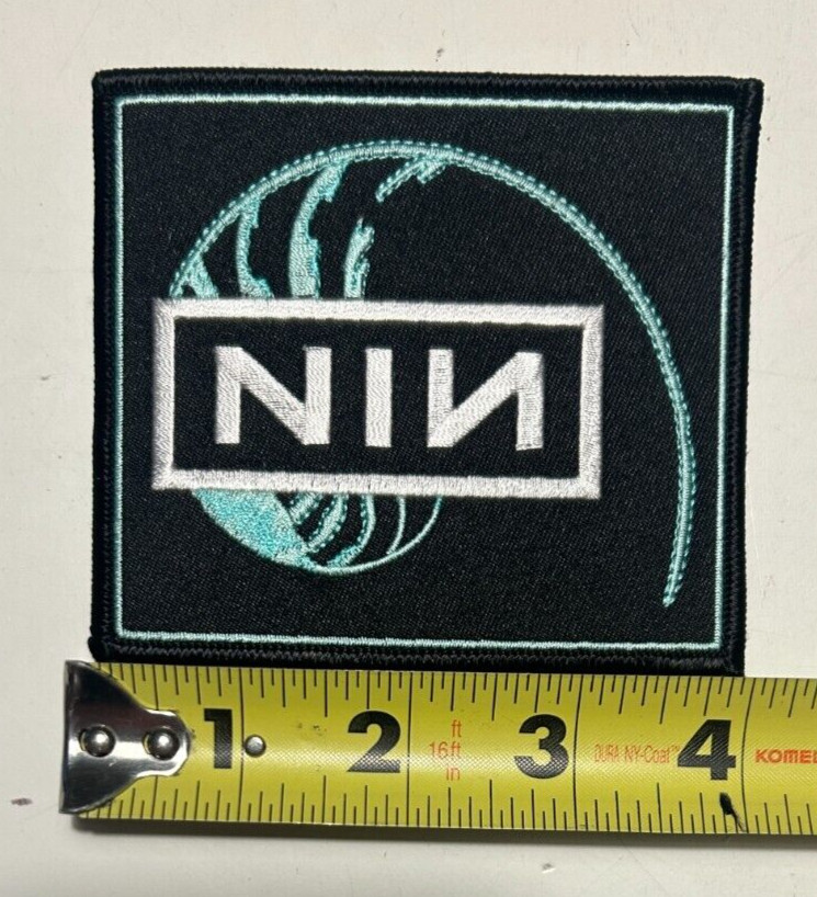 NIN INCH NAILS The Spiral Fan Club Patch 4″ x 3 1/2″