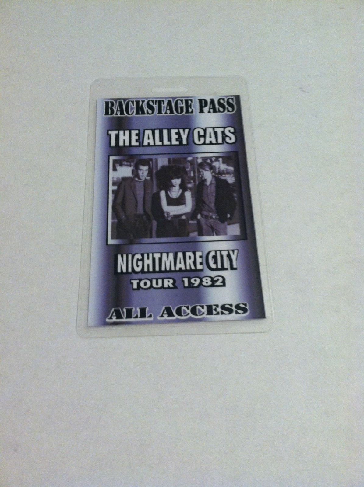 The Alley Cats LA Punk Backstage Pass Escape from the Planet Earth Tour 1982
