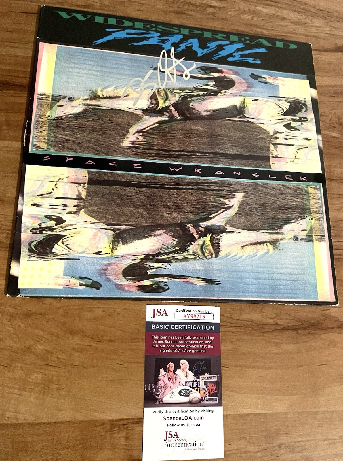 WIDESPREAD PANIC SIGNED Space Wrangler Vinyl JSA COA Domingo Sunny Ortiz