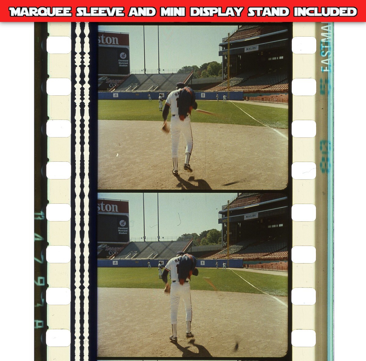 Major League (1989) – Harris hit by “Jobu” with bat – 35mm 5 Cell Film Strip 118