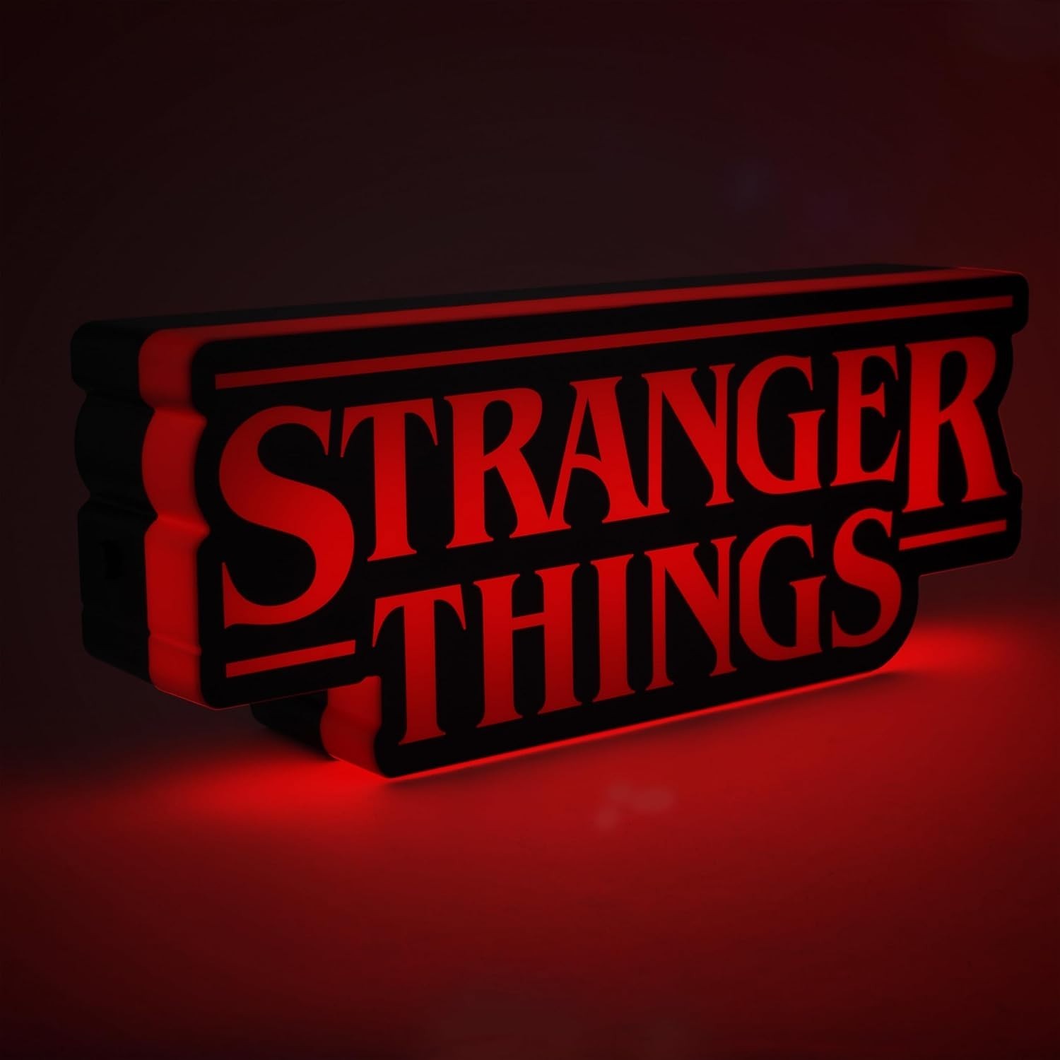 Official Stranger Things Shaped Lamp – 11.8″ LED Light with Phase & Pulse Modes