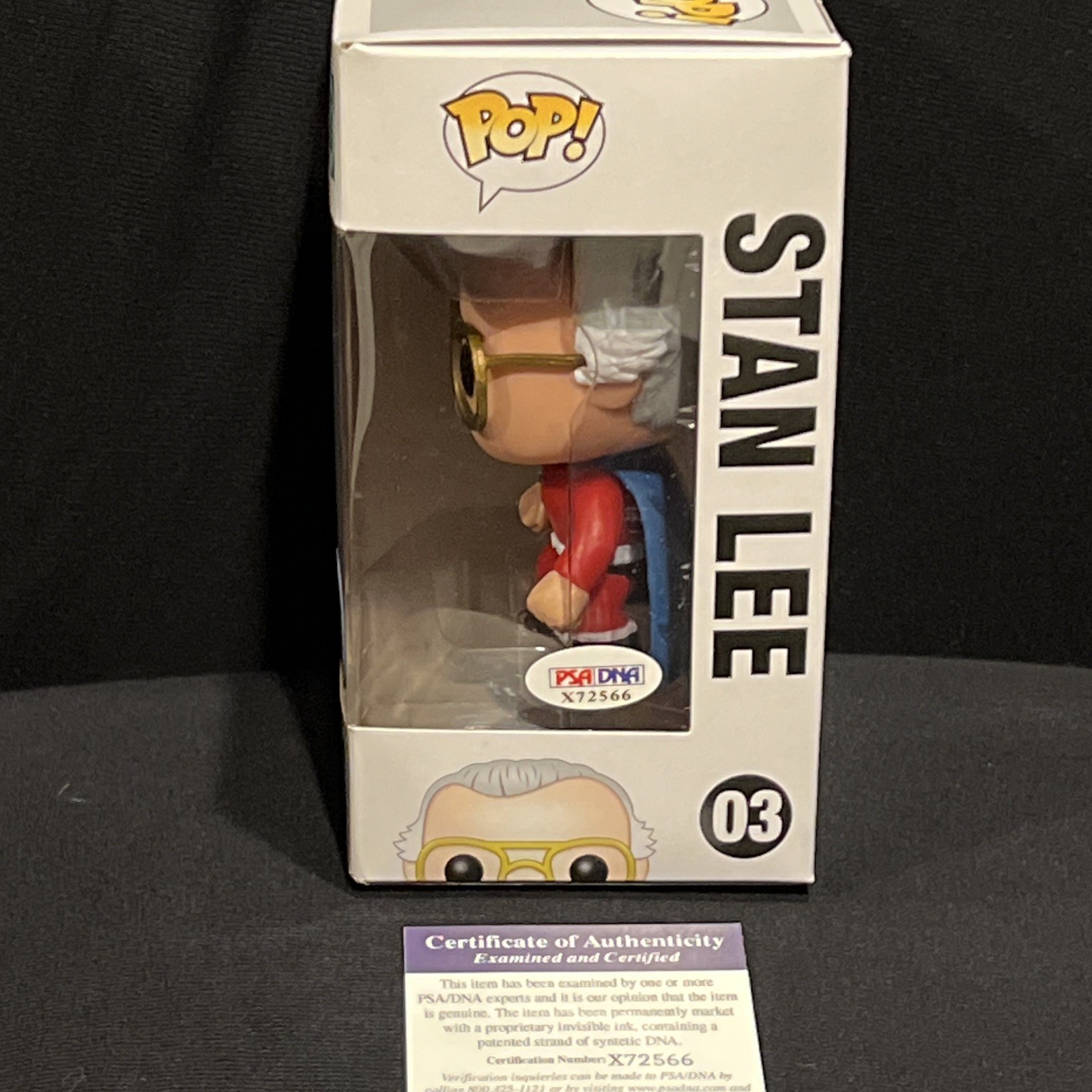 Stan Lee #03 Comikaze Exclusive signed Autographed funko pop PSA/DNA