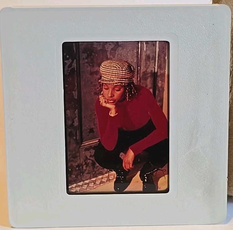 Mary J Blige, Color 35mm Press Photo Publicity Slide Geffen MCA 90’s Hip Hop R&B