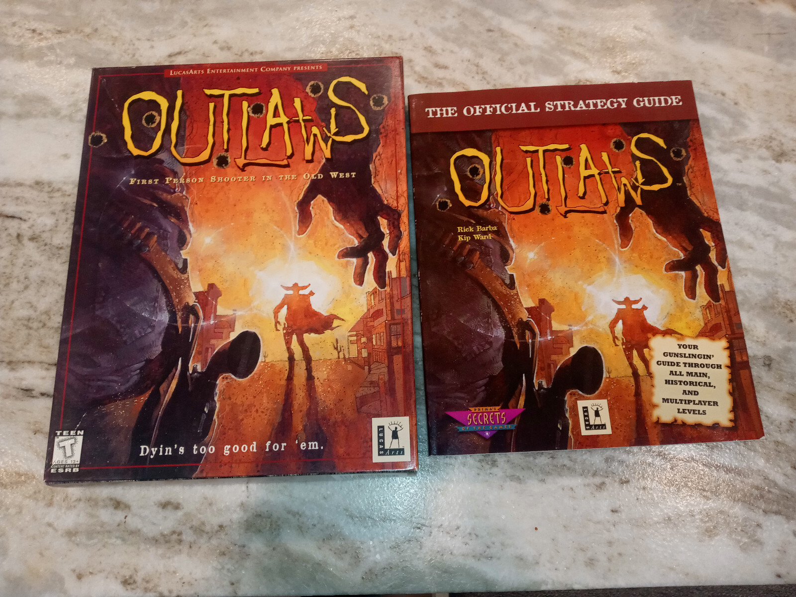 Lucas Art “Outlaws” PC Big Box with Official Strategy Guide