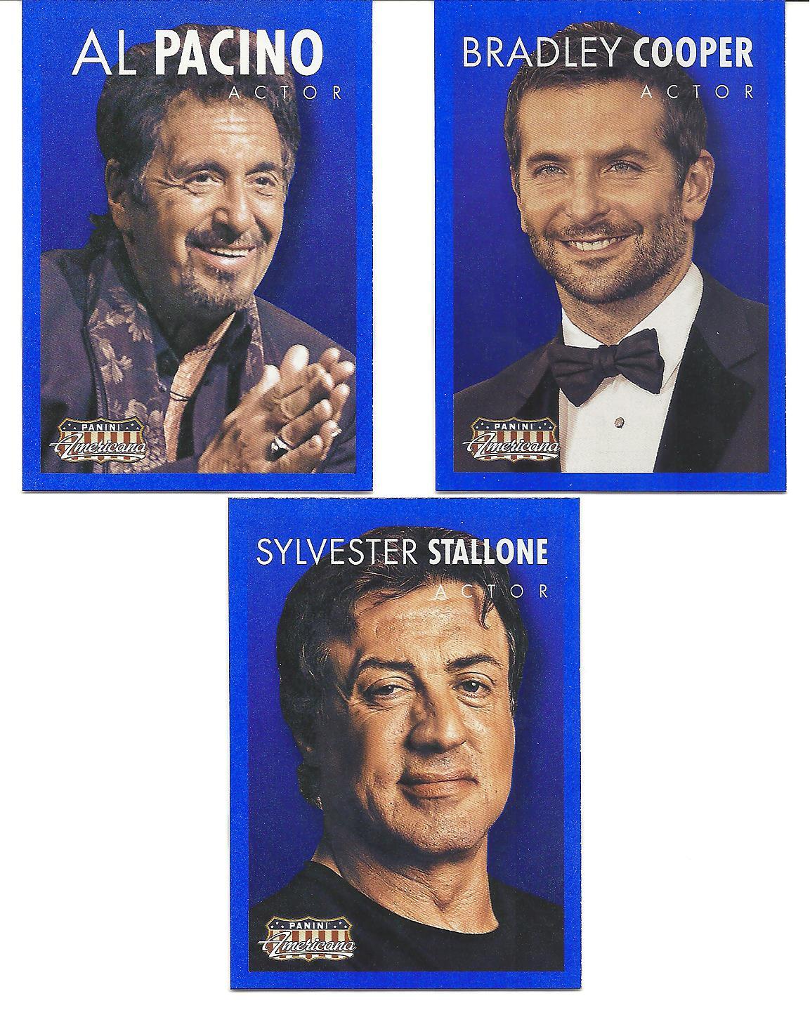 2015 AMERICANA. “3” BLUE PARALLEL. SLY STALLONE, AL PACINO, & BRADLEY COOPER