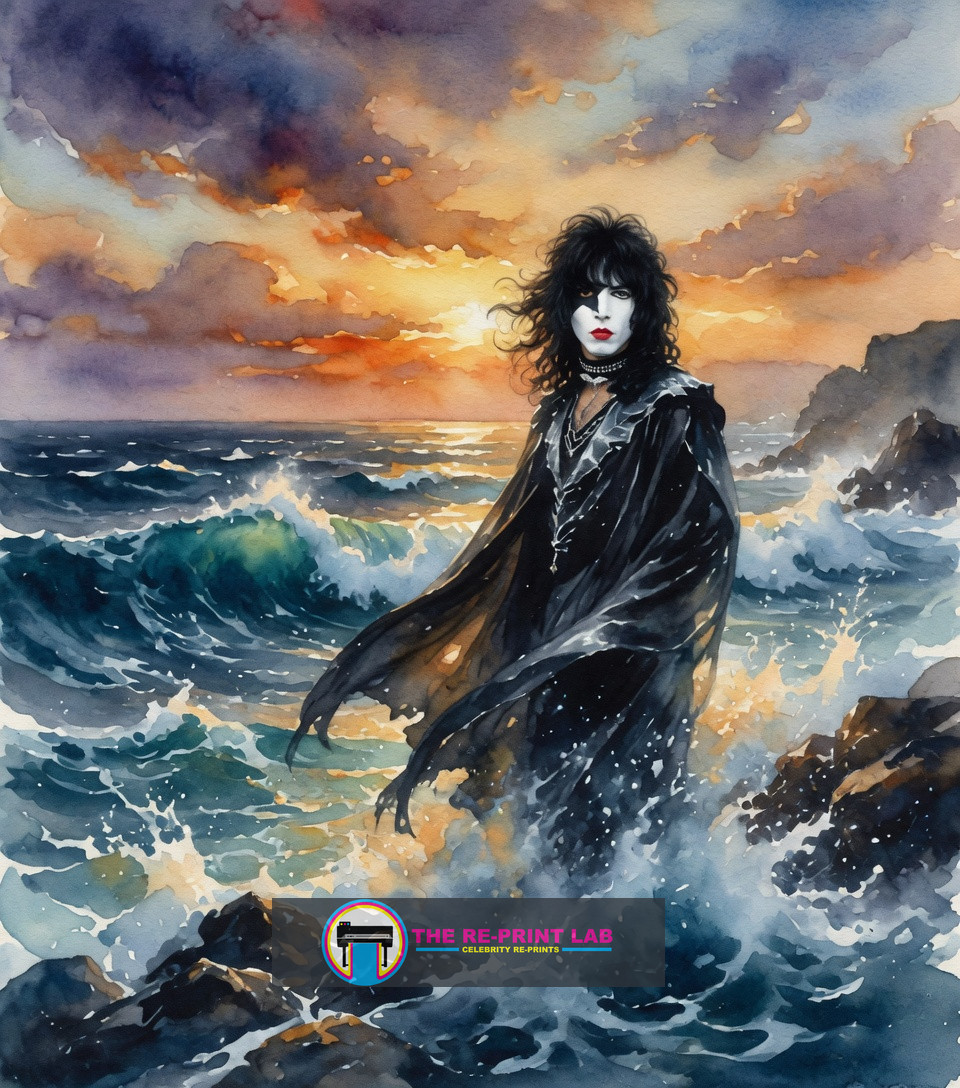Paul Stanley KISS Watercolor 8×10 Reprint