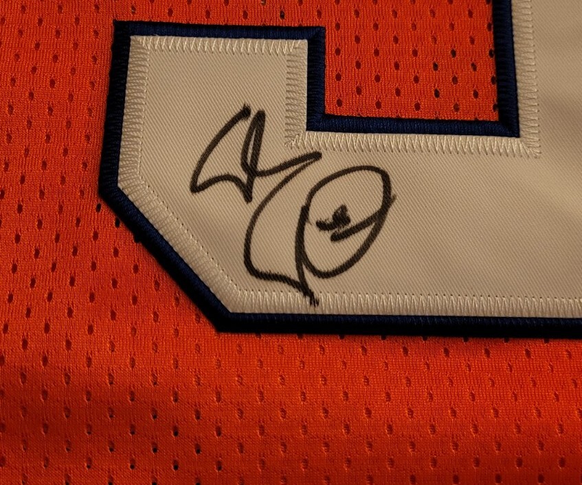Adam Sandler signed Waterboy Bobby Boucher football jersey Beckett BAS COA