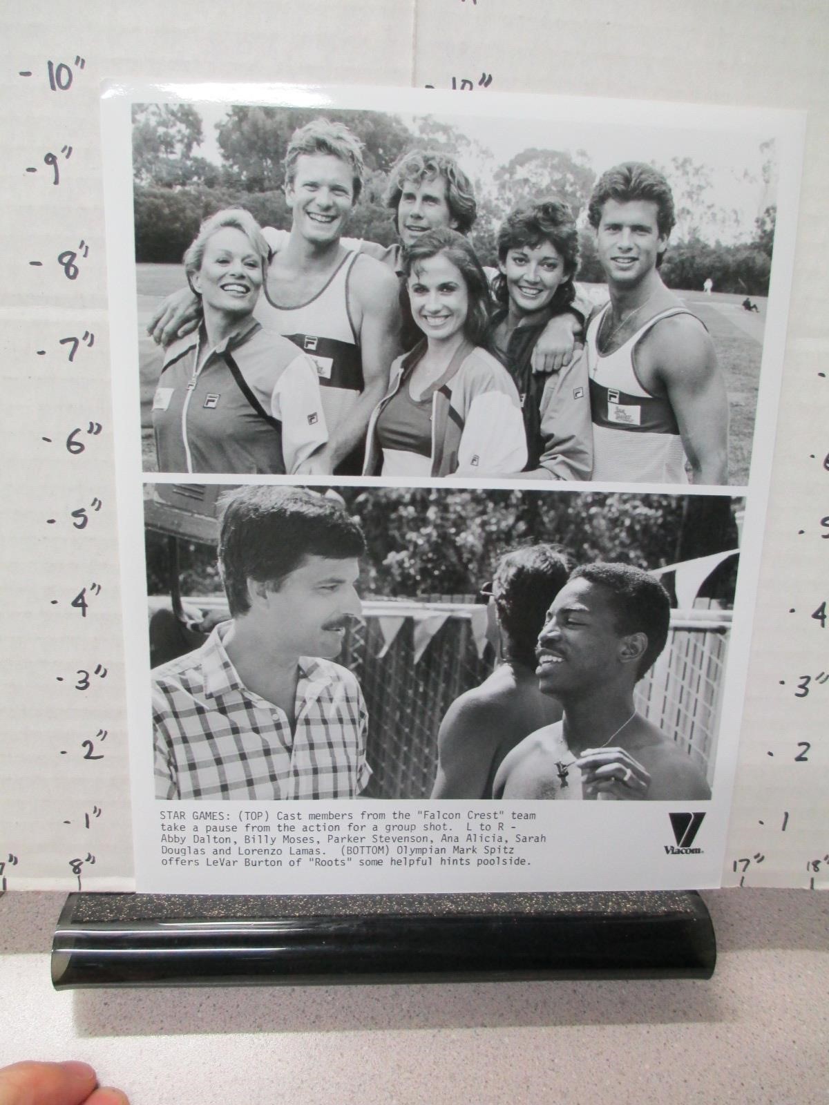 TV photo 1980s VIACOM Star Games Falcon Crest cast Levar Burton Ana Alicia Spitz