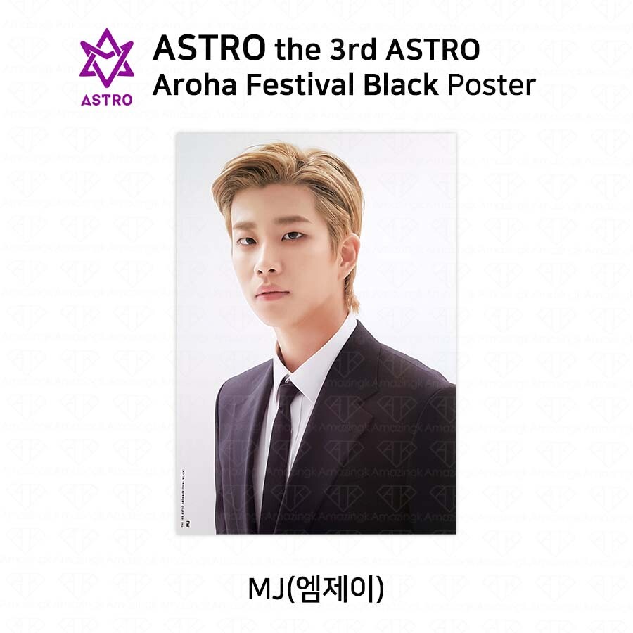 ASTRO AAF 3RD AROHA Festival Black POSTER – Each Member KPOP Moonbin Eunwoo MJ