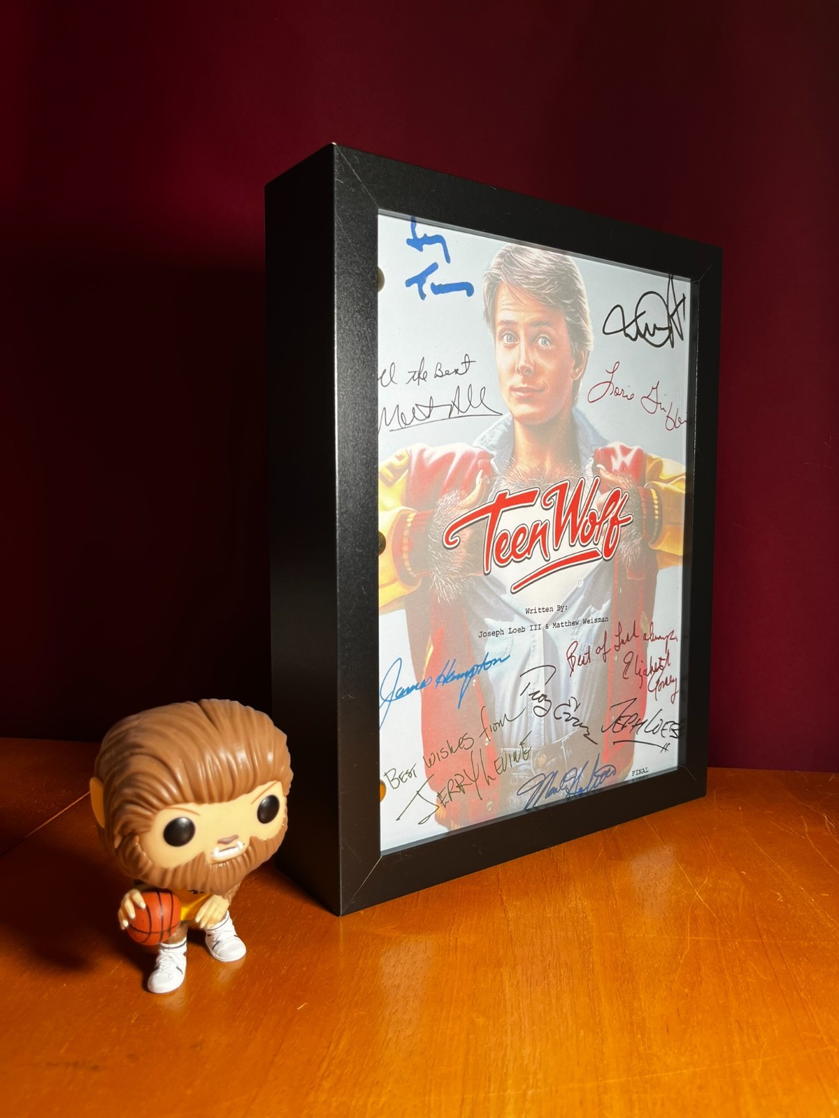 Teen Wolf Script Signed- Autograph Reprints- Michael J. Fox- Werewolf
