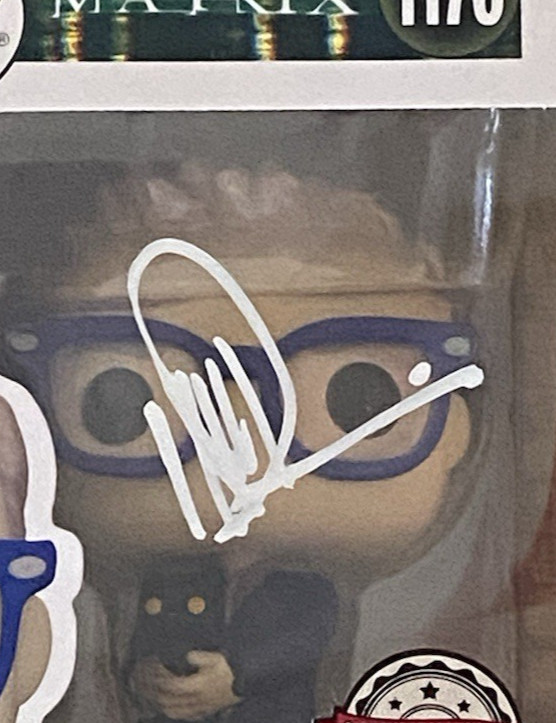 Neil Patrick Harris Autographed Matrix Resurrections The Analyst Funko Pop #1176