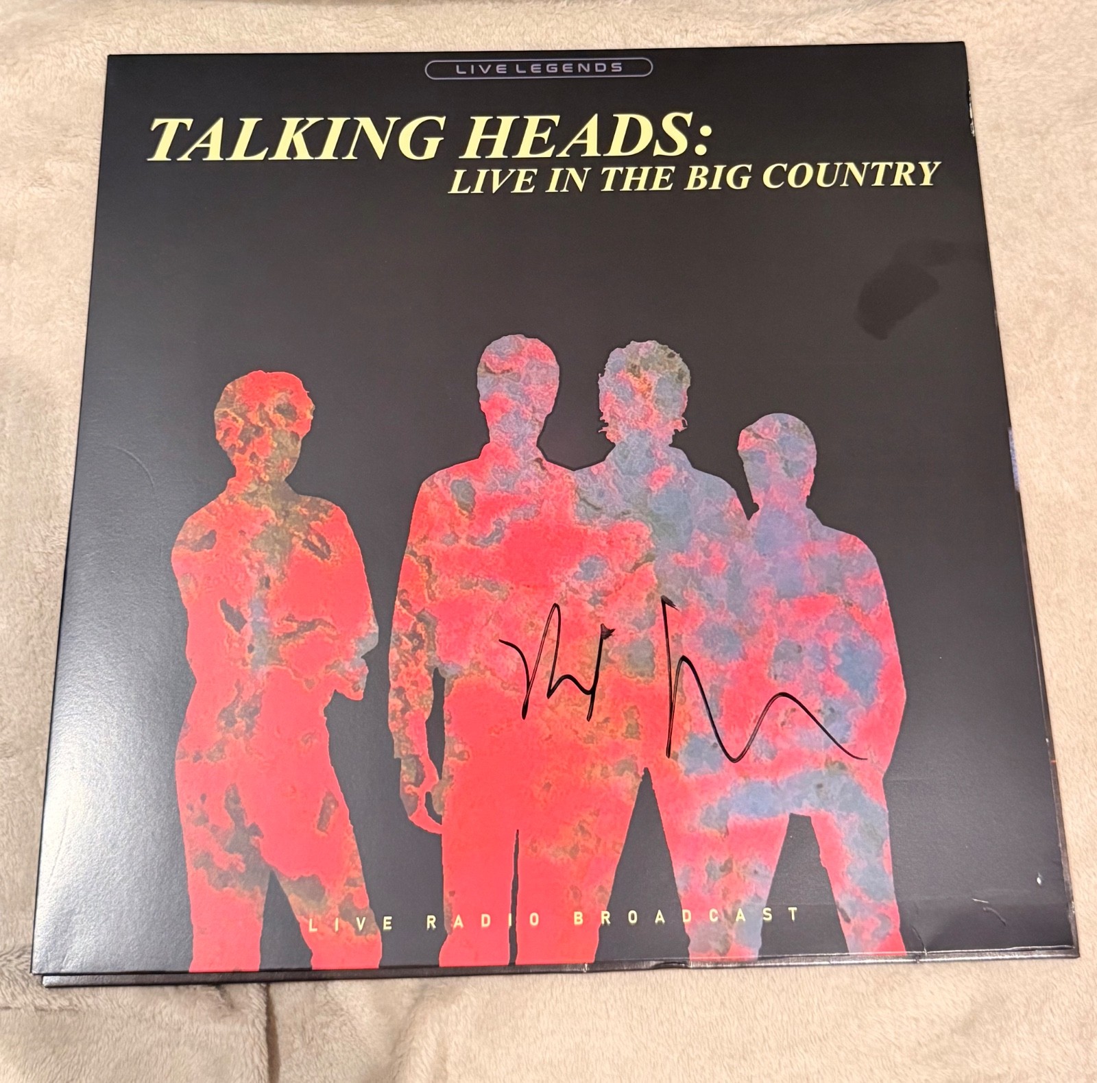 David Byrne Signed Autographed Talking Heads Live in the Big Country