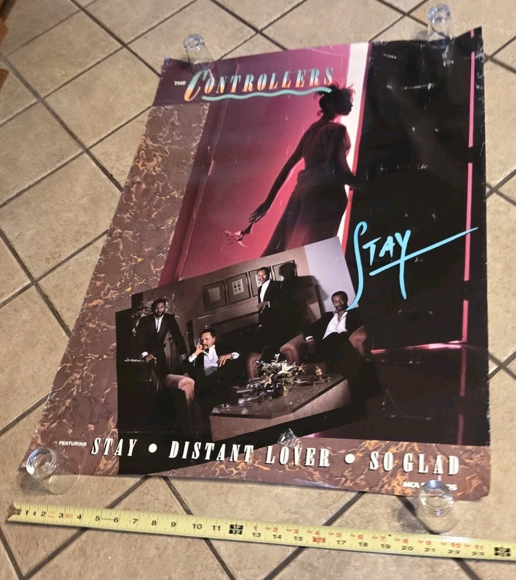 1986 The Controllers Stay MCA Records VTG Cd/record Store Promo Poster 32”X24”